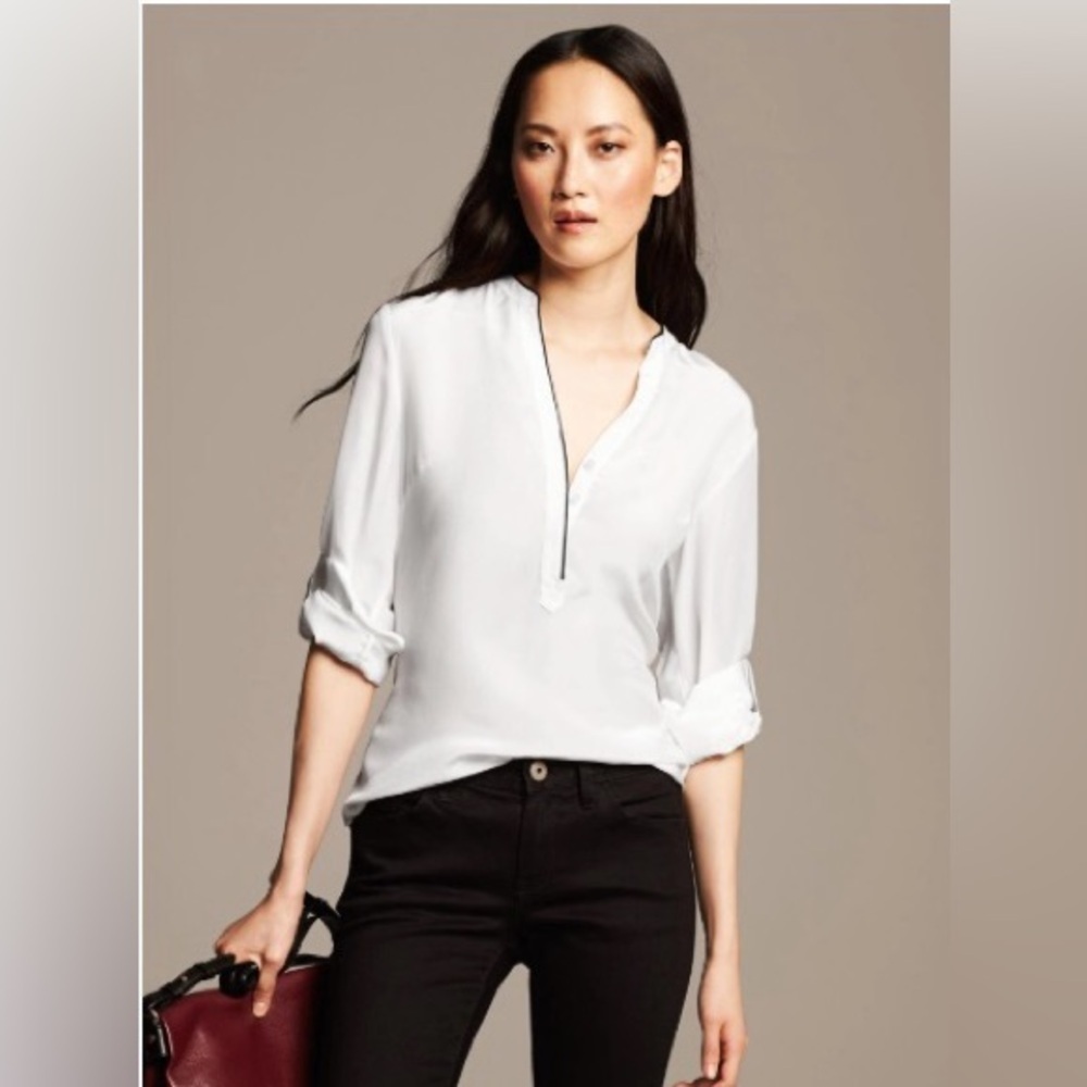 Banana Republic Silk Tunic Top